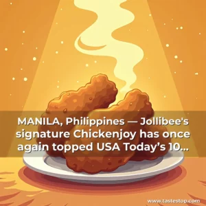 Read more about the article MANILA, Philippines — Jollibee’s signature Chickenjoy has once again topped USA Today’s 10 Best Fast Food Fried Chicken list, solidifying its position as the top fried chicken brand in the United States.