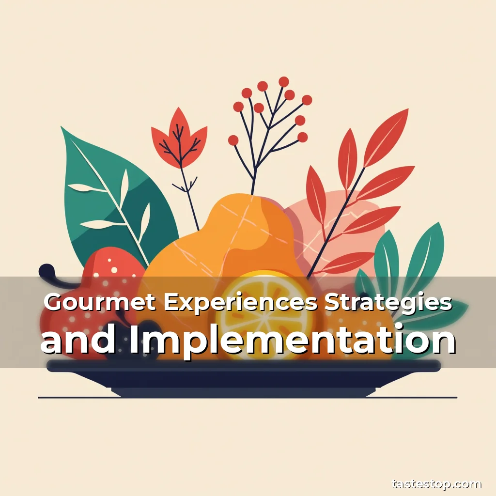 Read more about the article Gourmet Experiences Strategies and Implementation