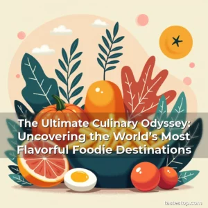 Read more about the article The Ultimate Culinary Odyssey: Uncovering the World’s Most Flavorful Foodie Destinations