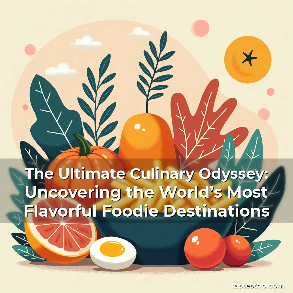 Read more about the article The Ultimate Culinary Odyssey: Uncovering the World’s Most Flavorful Foodie Destinations