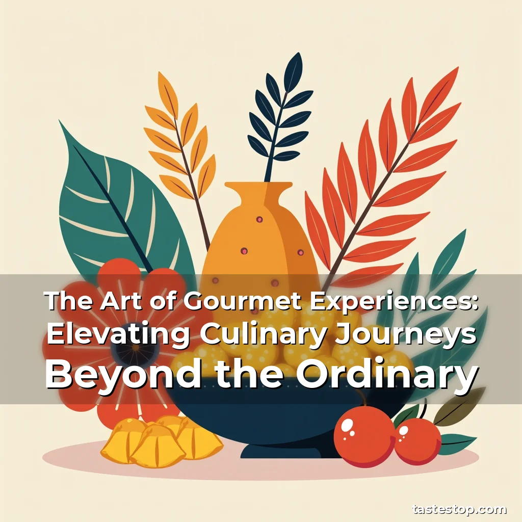Read more about the article The Art of Gourmet Experiences: Elevating Culinary Journeys Beyond the Ordinary