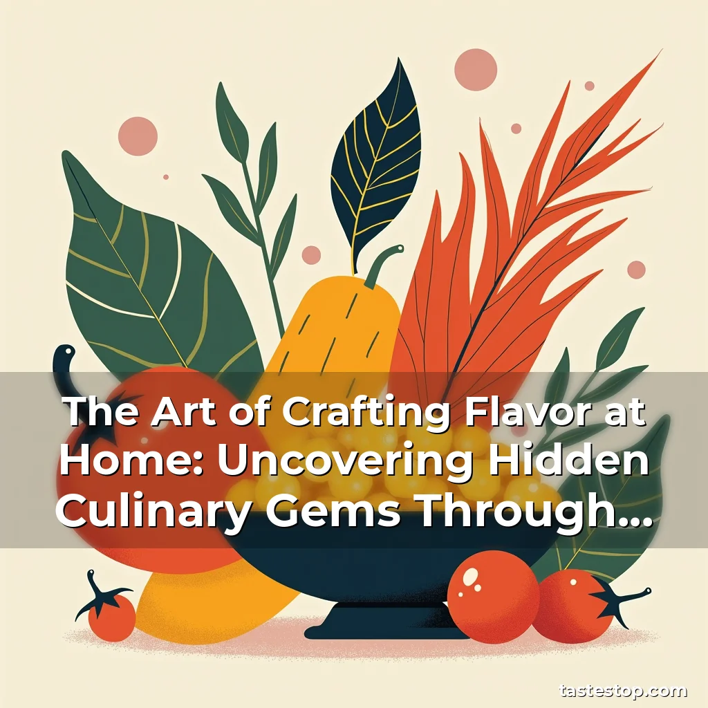 Read more about the article The Art of Crafting Flavor at Home: Uncovering Hidden Culinary Gems Through Homemade Recipes