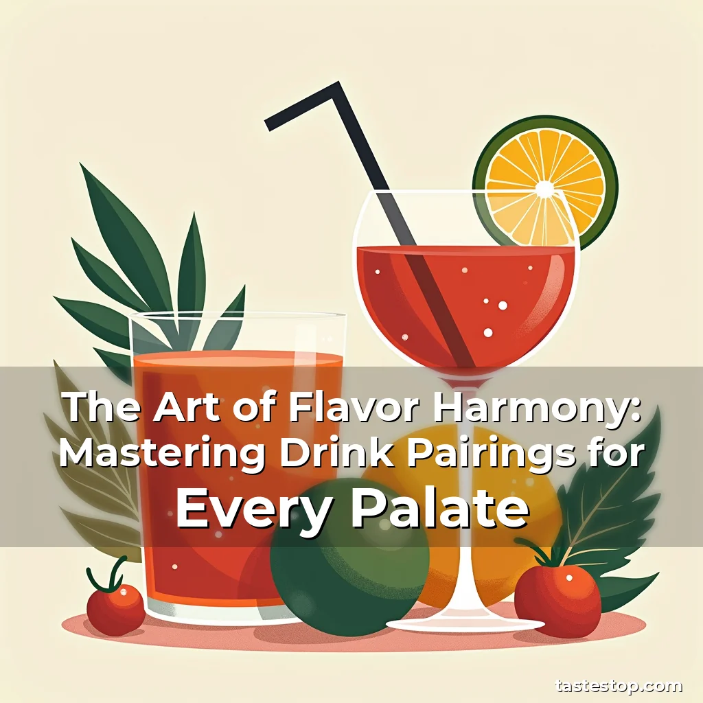 Read more about the article The Art of Flavor Harmony: Mastering Drink Pairings for Every Palate